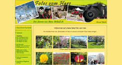 Desktop Screenshot of foto-vom-harz.de