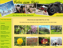 Tablet Screenshot of foto-vom-harz.de